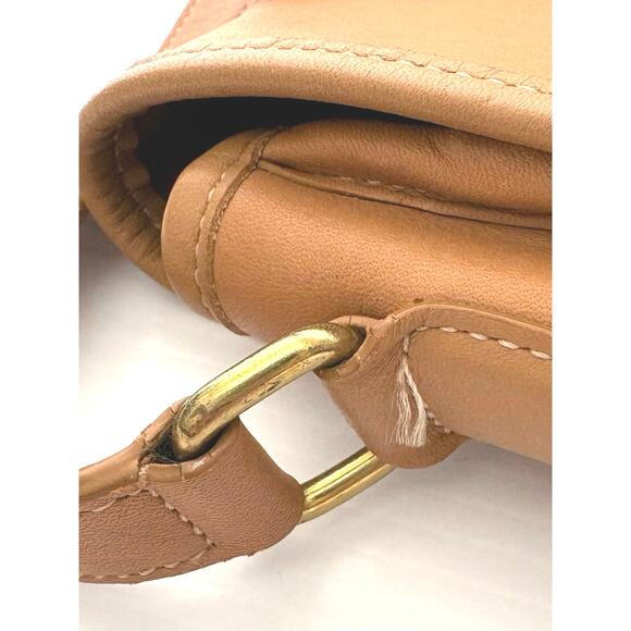 Vintage Coach City Bag 9790 Tan Leather Crossbody Purse USA Era Flawed READ - Picture 6 of 11